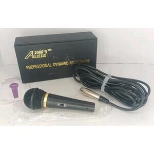 Audio 2000's Microphone ADM-103 Dynamic Microphone Wired W/ Case & Manual